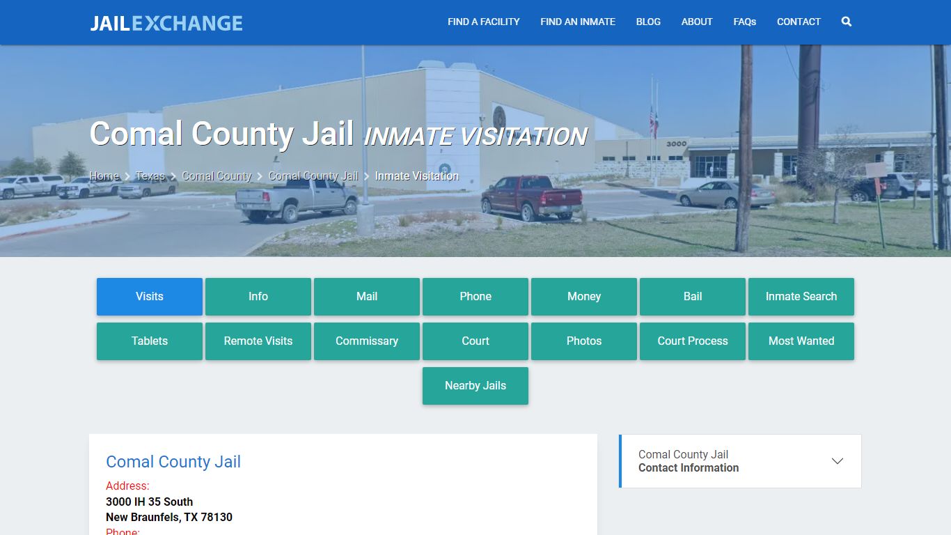 Inmate Visitation - Comal County Jail, TX - Jail Exchange